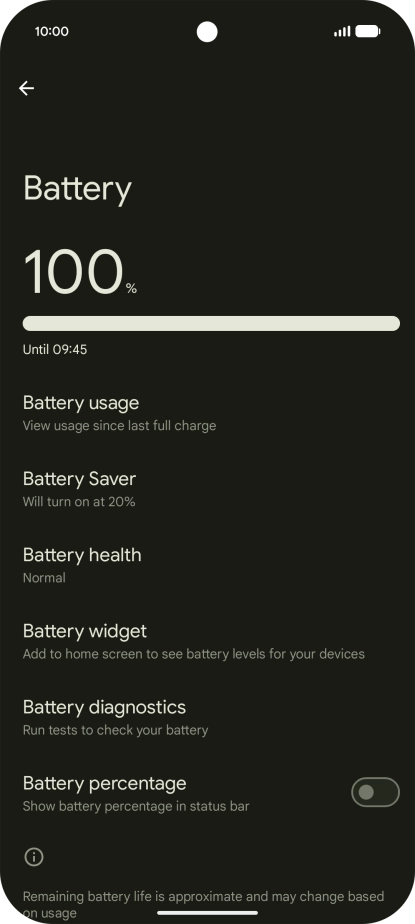 Press Battery health. Press Battery health.