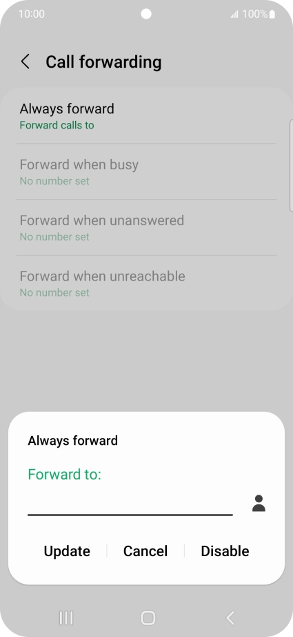 Press Disable.