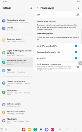 Press the indicators next to the required settings. Press the indicators next to the required settings.