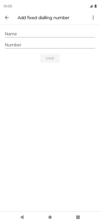 Press Name and key in the required name. Press Name and key in the required name.