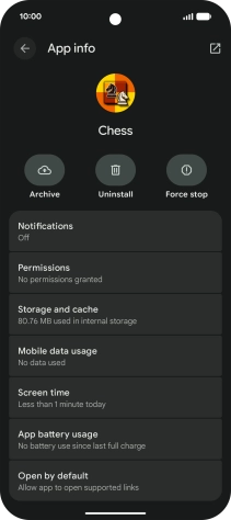 Press Storage and cache. Press Storage and cache.