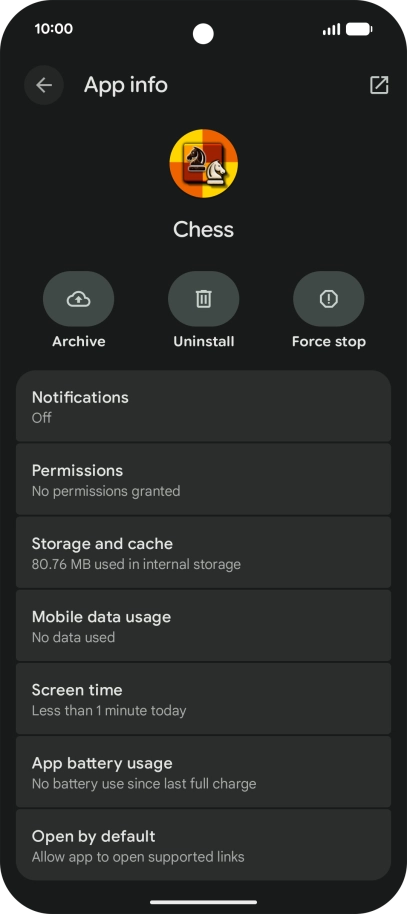 Press Storage and cache. Press Storage and cache.