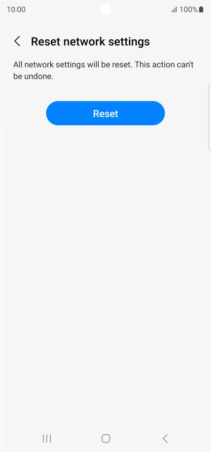 Press Reset. Press Reset.