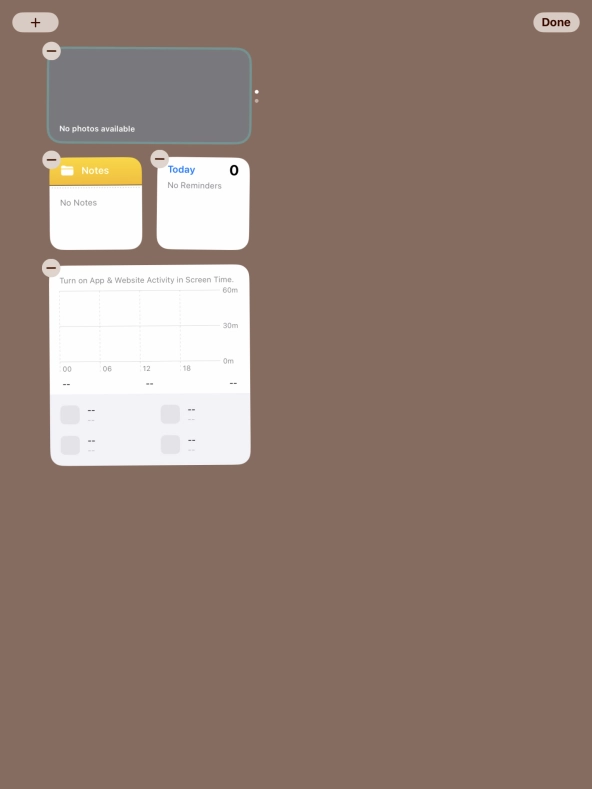 Press the add icon. Press the add icon.