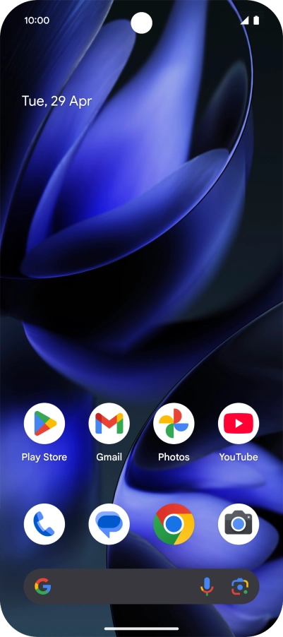 Press the internet browser icon.