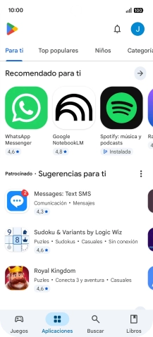 Pulsa el icono de perfil.