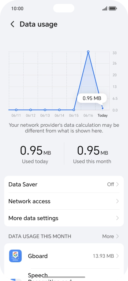 Press Data Saver.