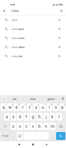 Key in the name or subject of the required app and press the search icon. Key in the name or subject of the required app and press the search icon.