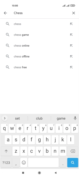Key in the name or subject of the required app and press the search icon. Key in the name or subject of the required app and press the search icon.