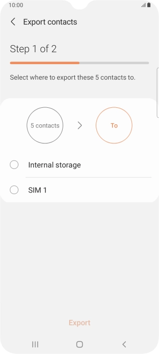 Press the name of the SIM. Press the name of the SIM.