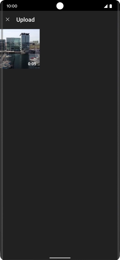 Press the required video clip. Press the required video clip.