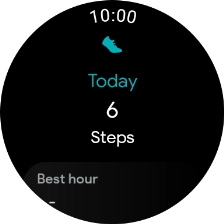 Slide your finger right starting from the left side of the screen to go back to the overview of your daily activities. Slide your finger right starting from the left side of the screen to go back to the overview of your daily activities.