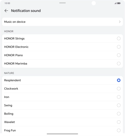 Press the required message tones to hear them.