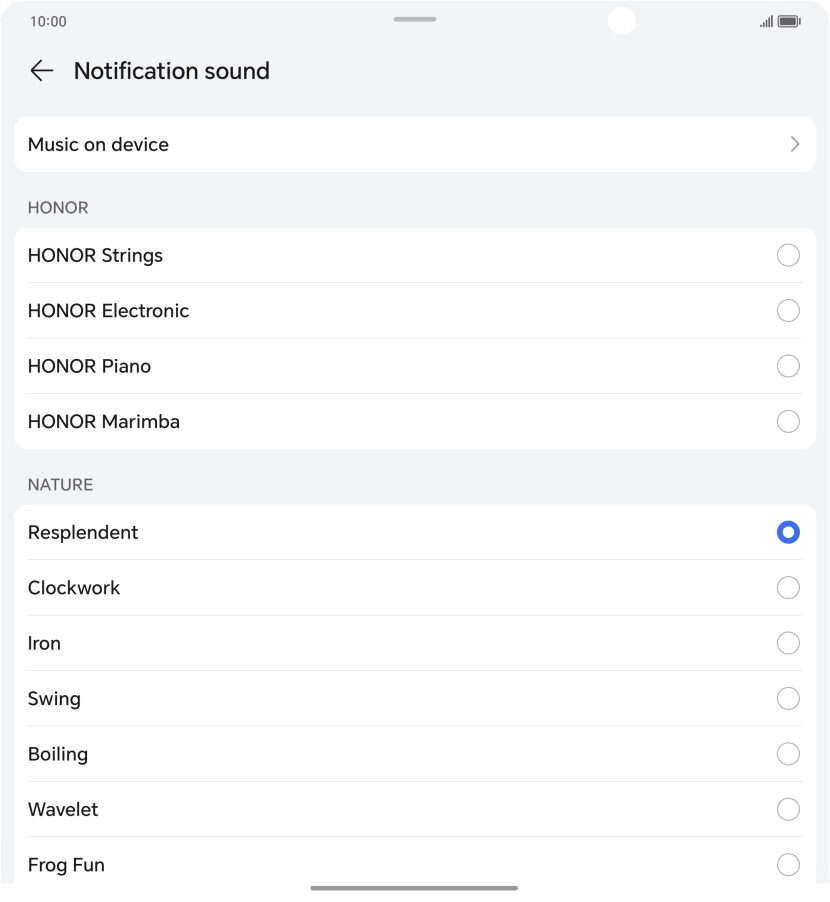 Press the required message tones to hear them.