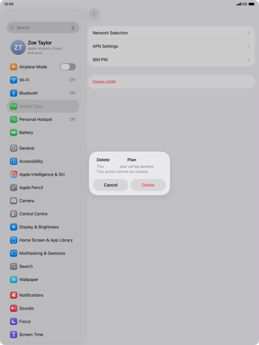 Press Delete.
