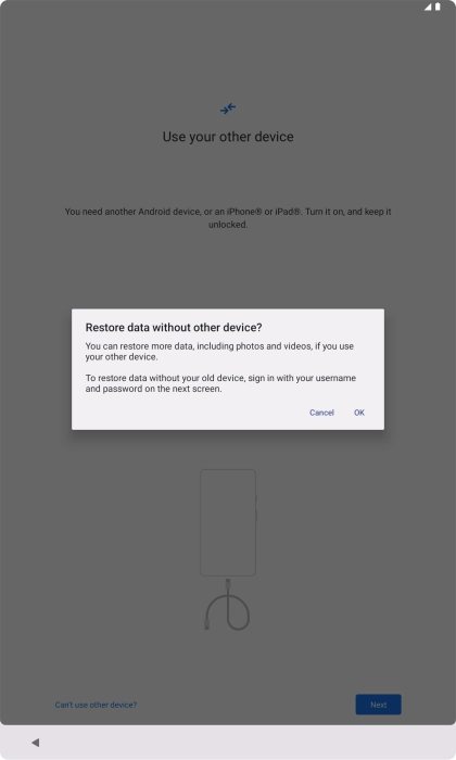 Press OK. Press OK.