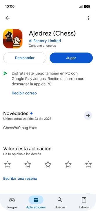 Pulsa Desinstalar.