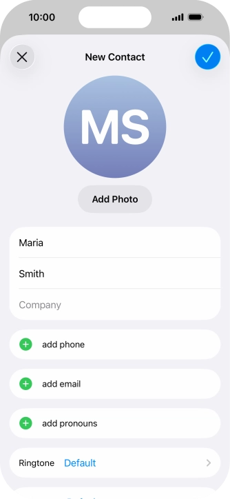 Press add phone.