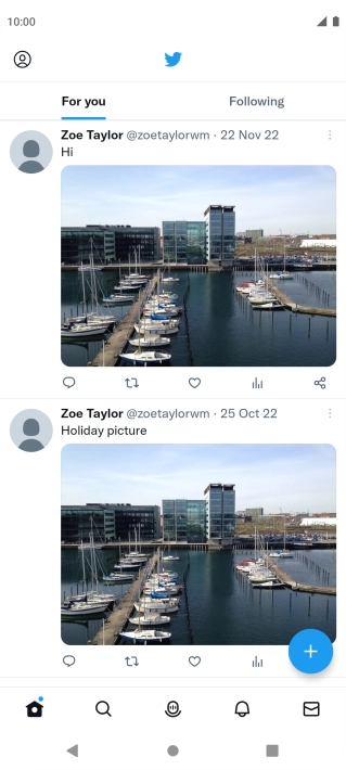 Press the add icon.