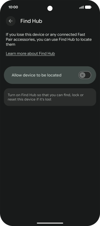 Press the indicator next to Press the indicator next to