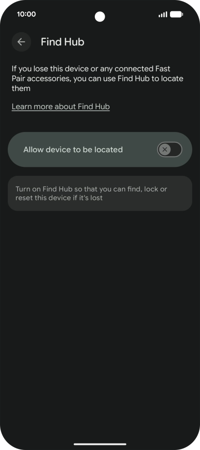 Press the indicator next to Press the indicator next to