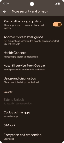 Press SIM lock. Press SIM lock.