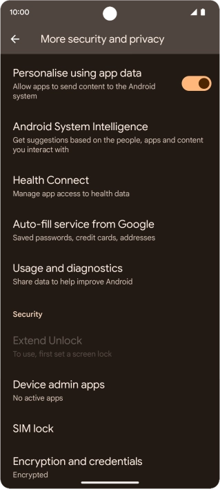 Press SIM lock. Press SIM lock.