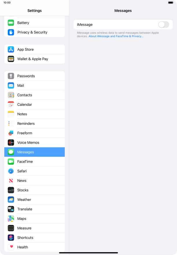 Press the indicator next to Press the indicator next to