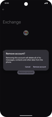 Press Remove account. Press Remove account.