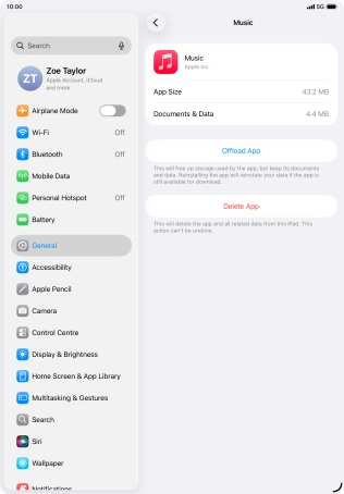 Press Offload App.