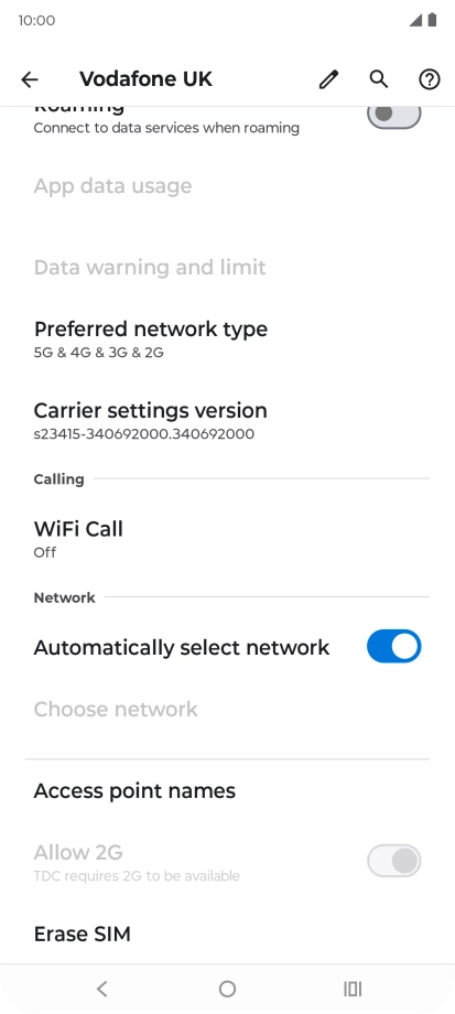 Press Erase eSIM.