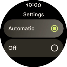 Press Automatic to turn on mobile data.