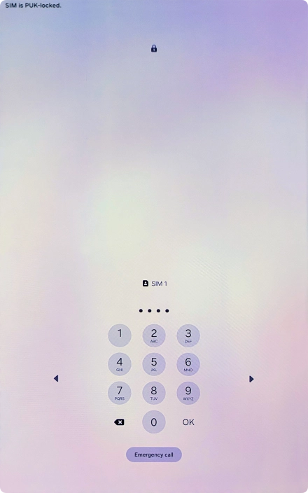 Key in the new PIN again and press OK.