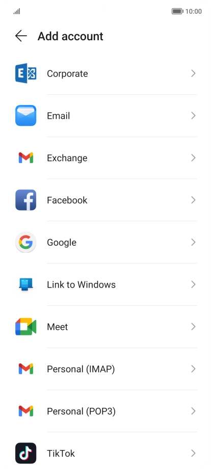 Press Google.