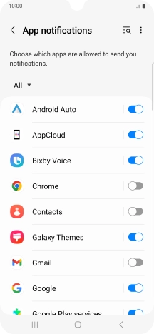 Press the drop down list. Press the drop down list.
