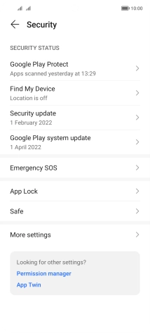 Press More settings. Press More settings.