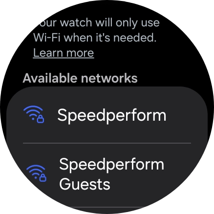 Press the required Wi-Fi network. Press the required Wi-Fi network.