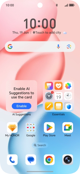 The Bluetooth icon shows that Bluetooth is turned on. The Bluetooth icon shows that Bluetooth is turned on.