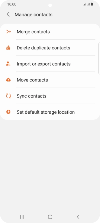 Press Merge contacts.