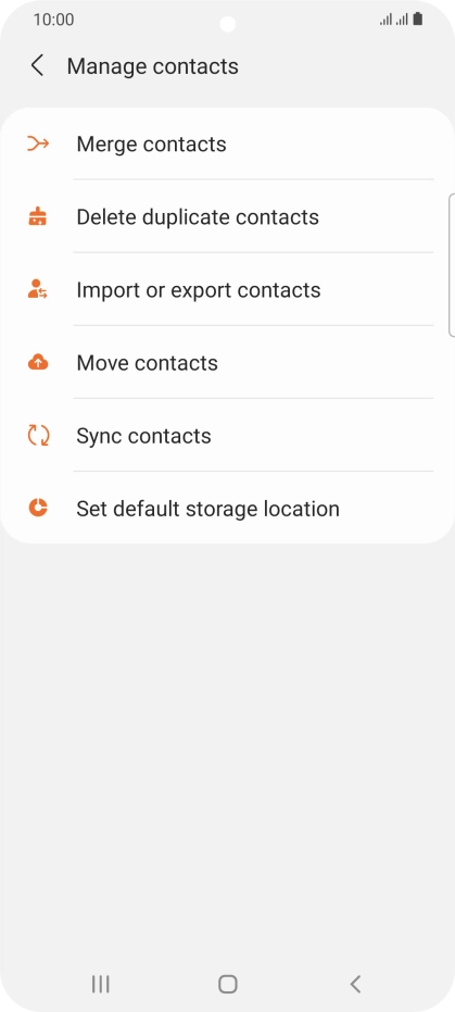 Press Merge contacts.
