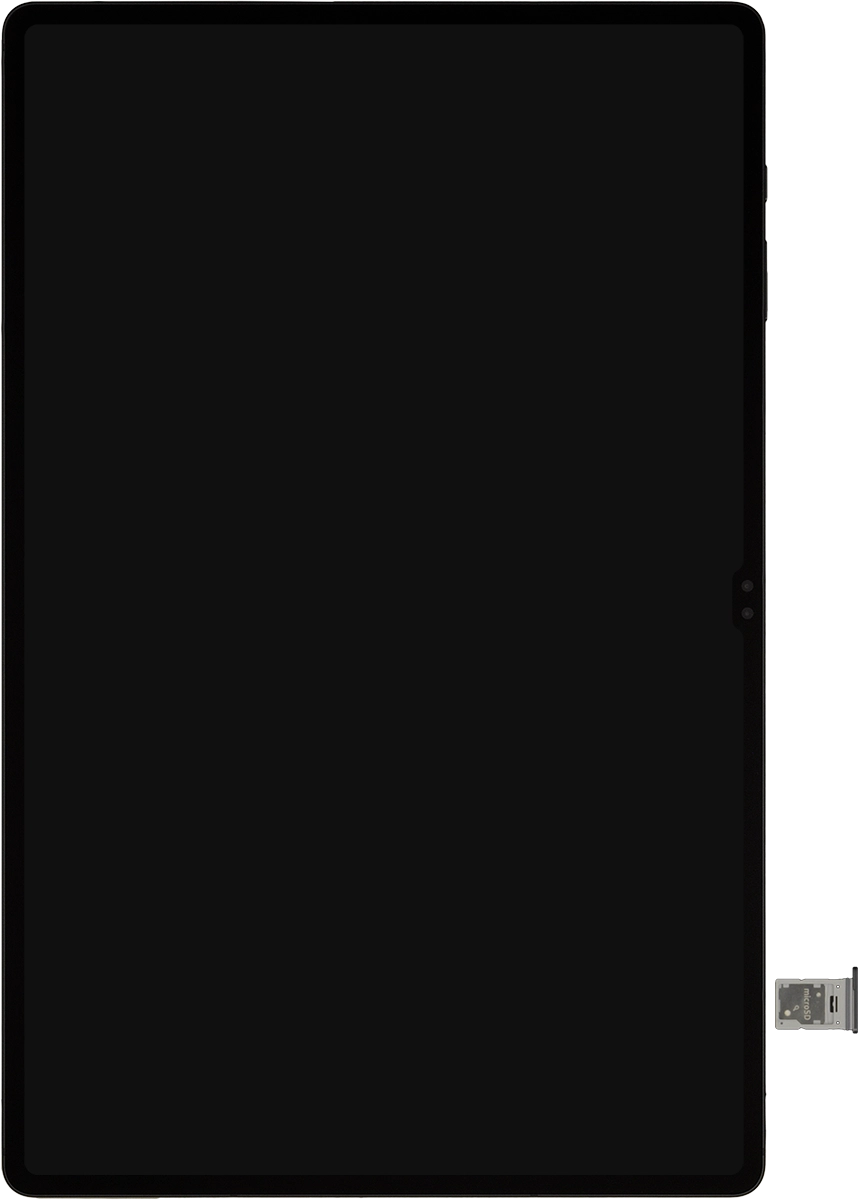 Turn the memory card so it matches the angled corner of the memory card holder and place the memory card in the memory card holder.