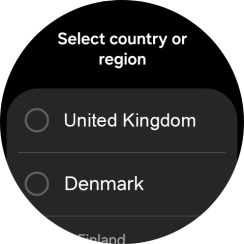 Press the required region. Press the required region.