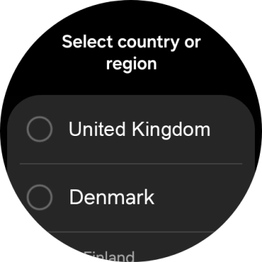 Press the required region. Press the required region.