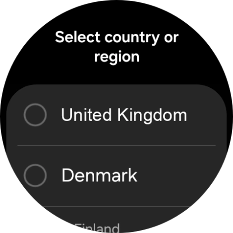 Press the required region. Press the required region.