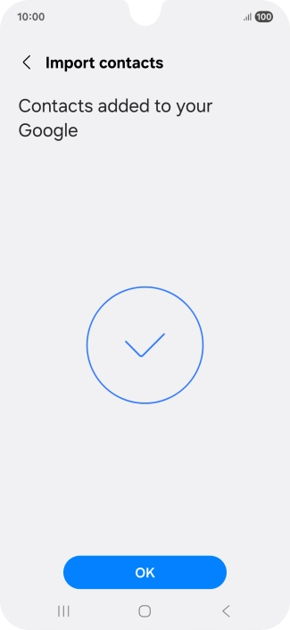 Press OK. Press OK.