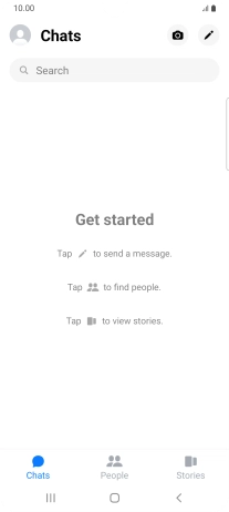 Press the search field and key in the first letters of the recipient's name. Press the search field and key in the first letters of the recipient's name.