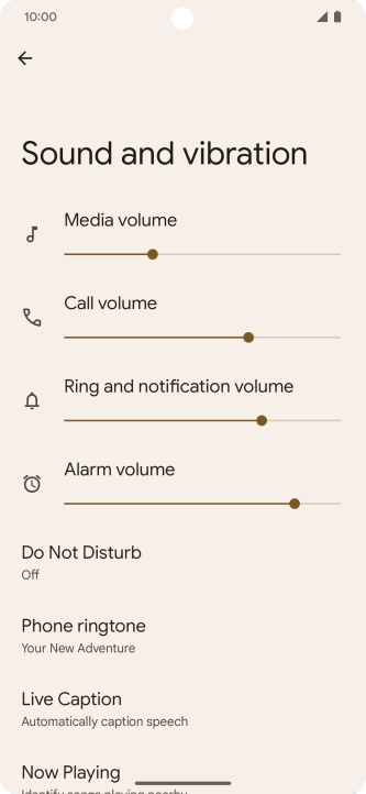 Press Phone ringtone. Press Phone ringtone.