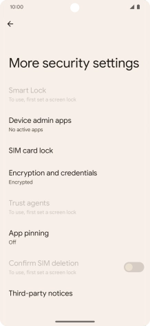 Press SIM card lock.