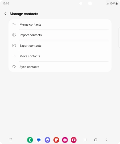 Press Merge contacts.