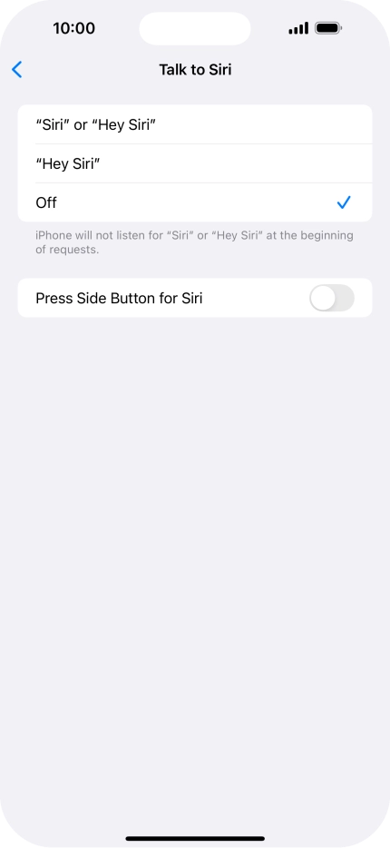 Press the indicator next to Press the indicator next to